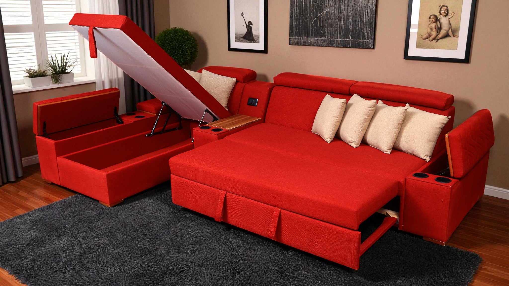 ركنة سرير و سحارة 323