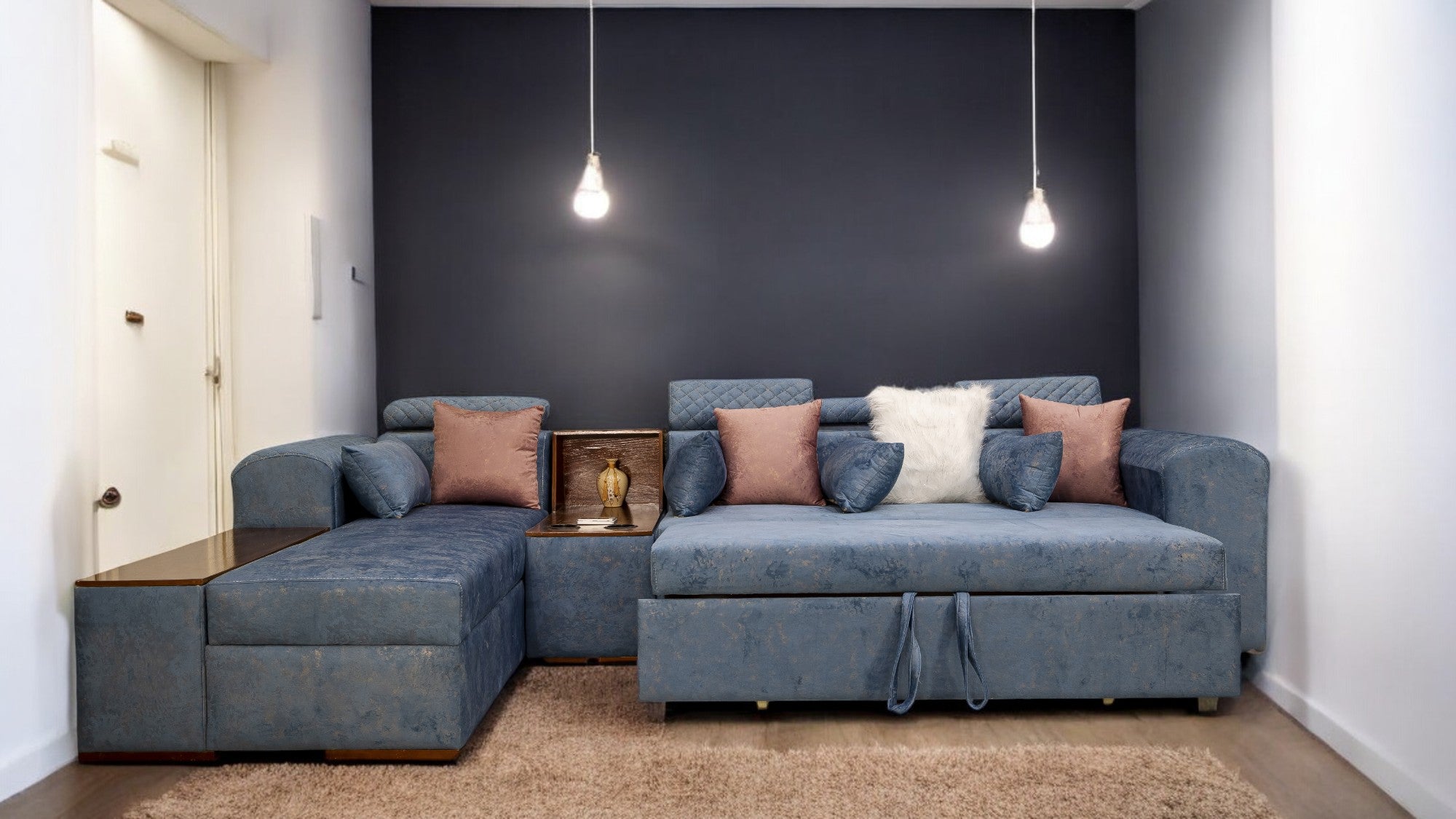 ركنة سرير وسحارة 140