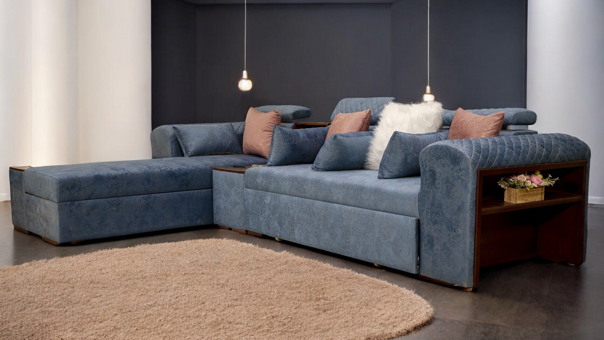 ركنة سرير وسحارة 140